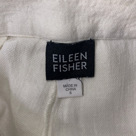 Eileen fisher linen wide trouser crop small - Picture 6 of 6